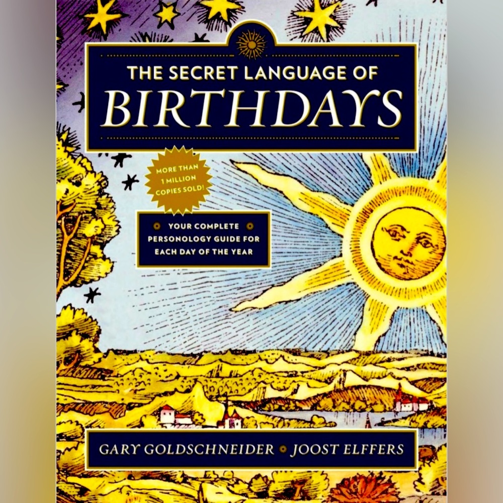 NWOT•The Secret Language of Birthdays by Gary Goldschneider•paperback•832 pages